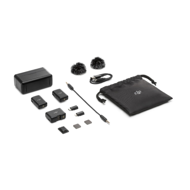 Original DJI Mic Wireless Transmission With OLED Touch Screen, 2 Transmitters 1 Receiver, 1 Transmitters 1 Receiver Original DJI Mic Wireless Transmission With OLED Touch Screen, 2 Transmitters 1 Receiver, 1 Transmitters 1 Receiver